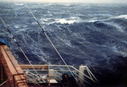 Photograph of the ocean during a gale