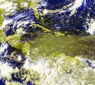 GOES-8 image of airborne dust