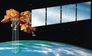 Graphic of LANDSAT satellite