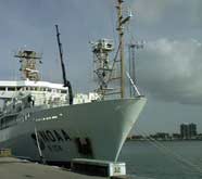 Bow photo of the NOAA Ship Ronald H. Brown