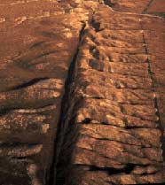 Photo of  aerial view of the San Andreas fault